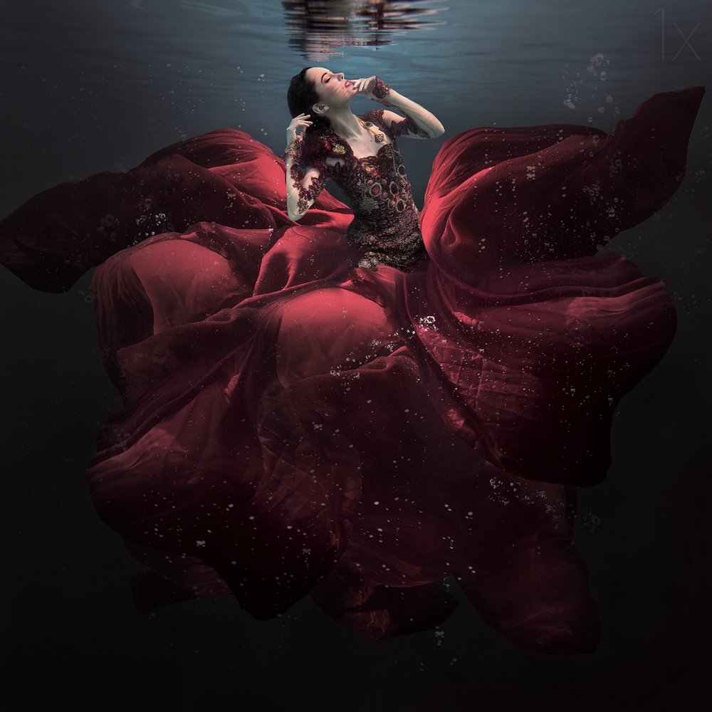Flowing Red Serenity