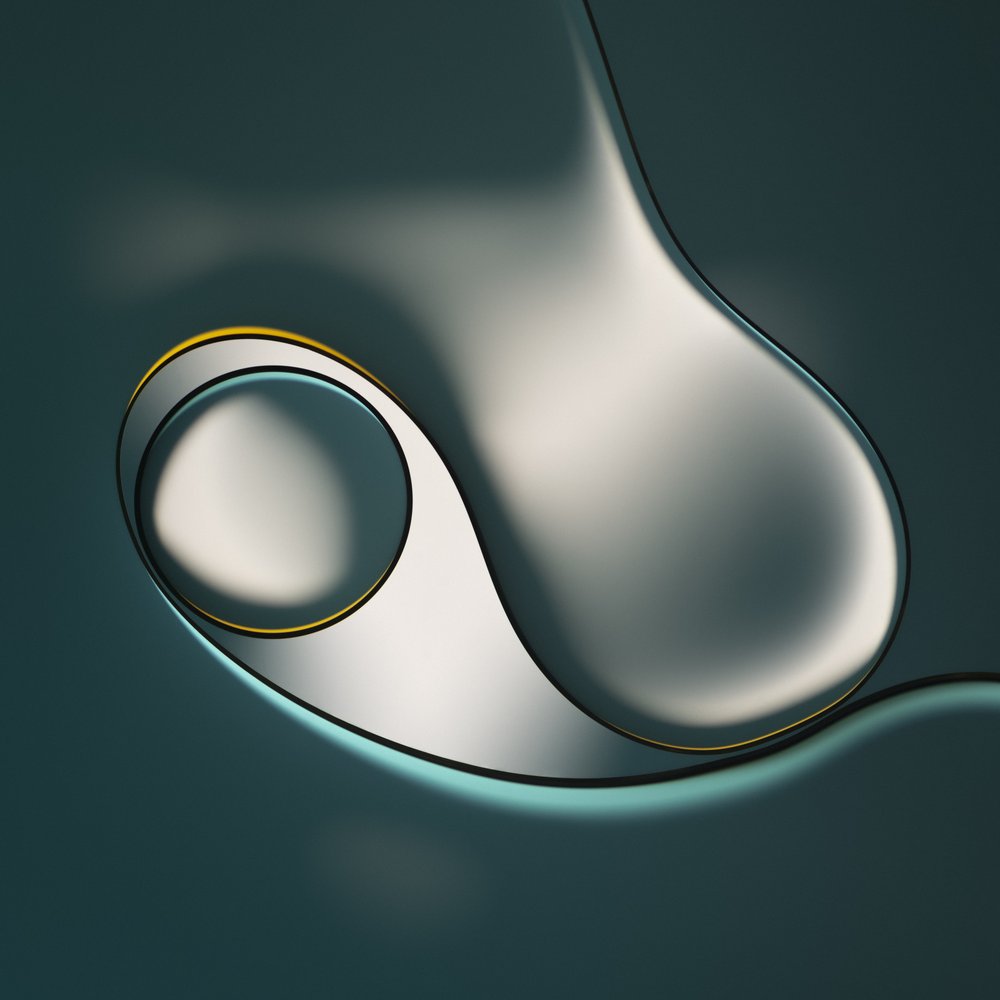 Fluid Curves With Gold