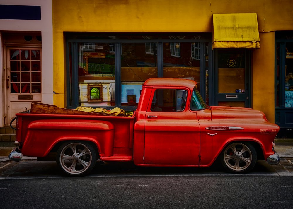 Classic Red Pickup