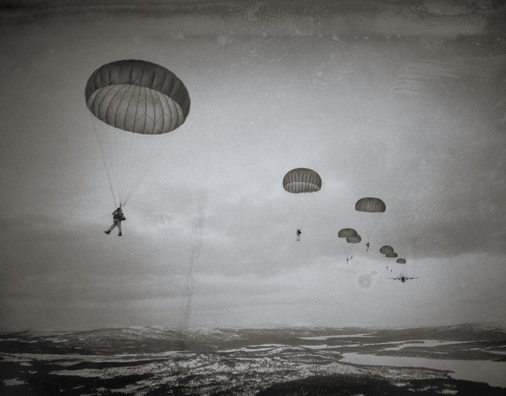 Winter Parachute Jump