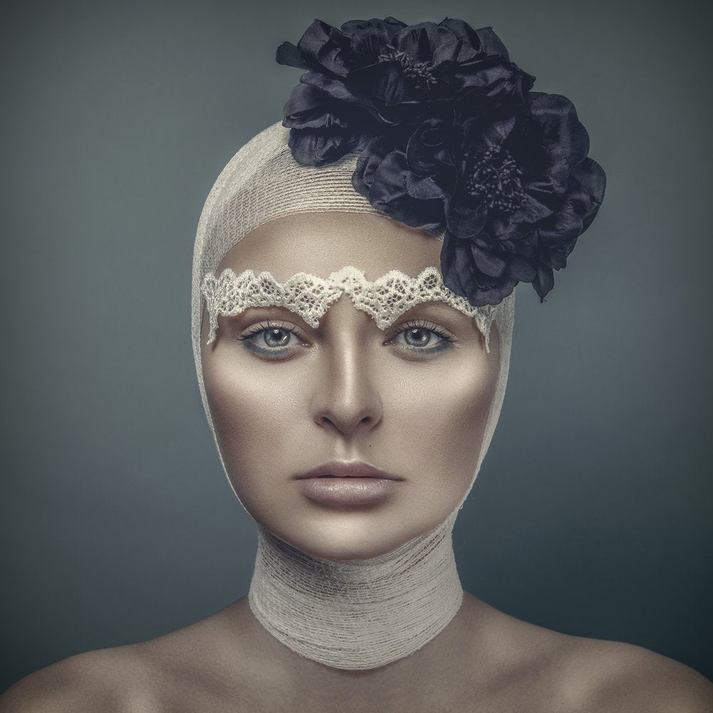 Serene Floral Portrait