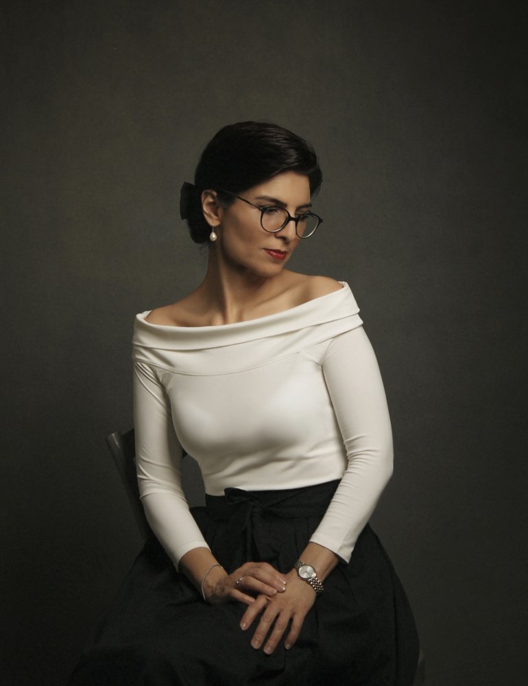 Elegant Woman In Glasses