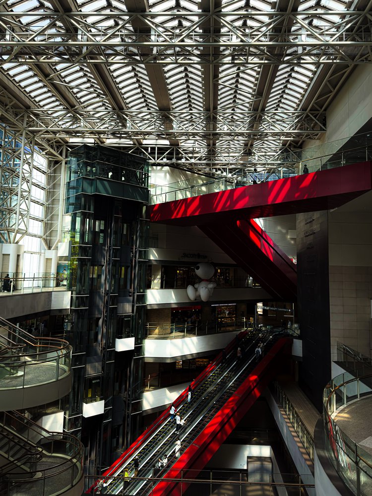 Dynamic Red Escalators