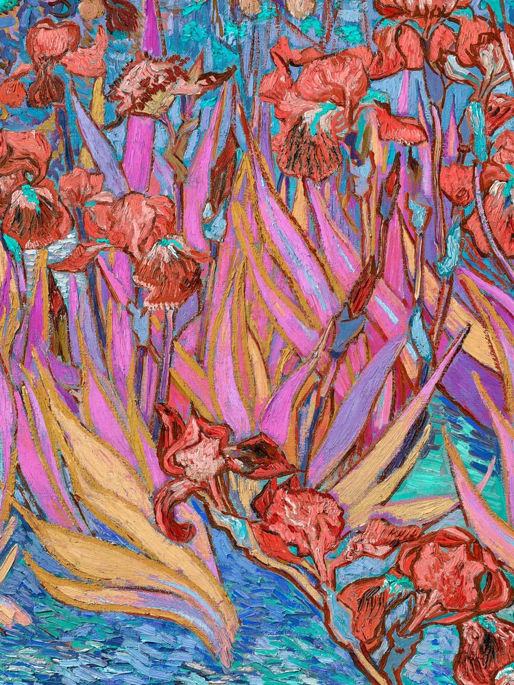 Vibrant Iris Garden