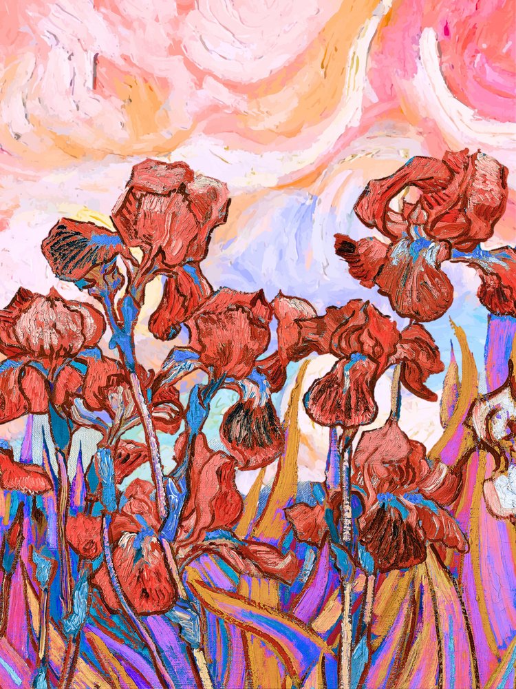 Vibrant Iris Field