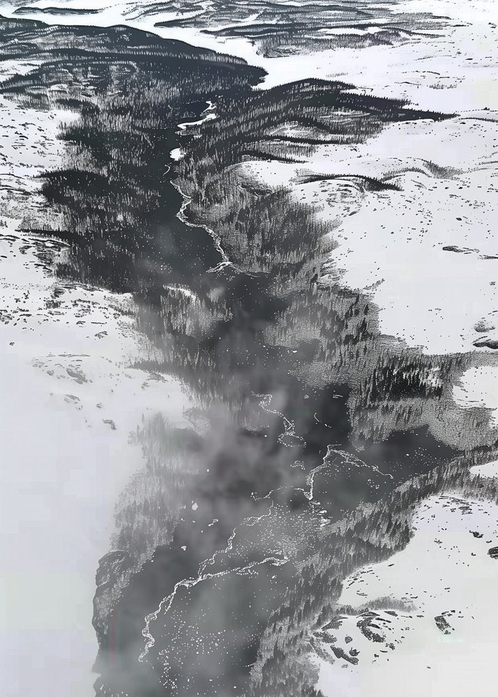 Winding Winter River
