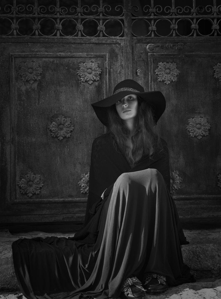 Mysterious Woman In Hat