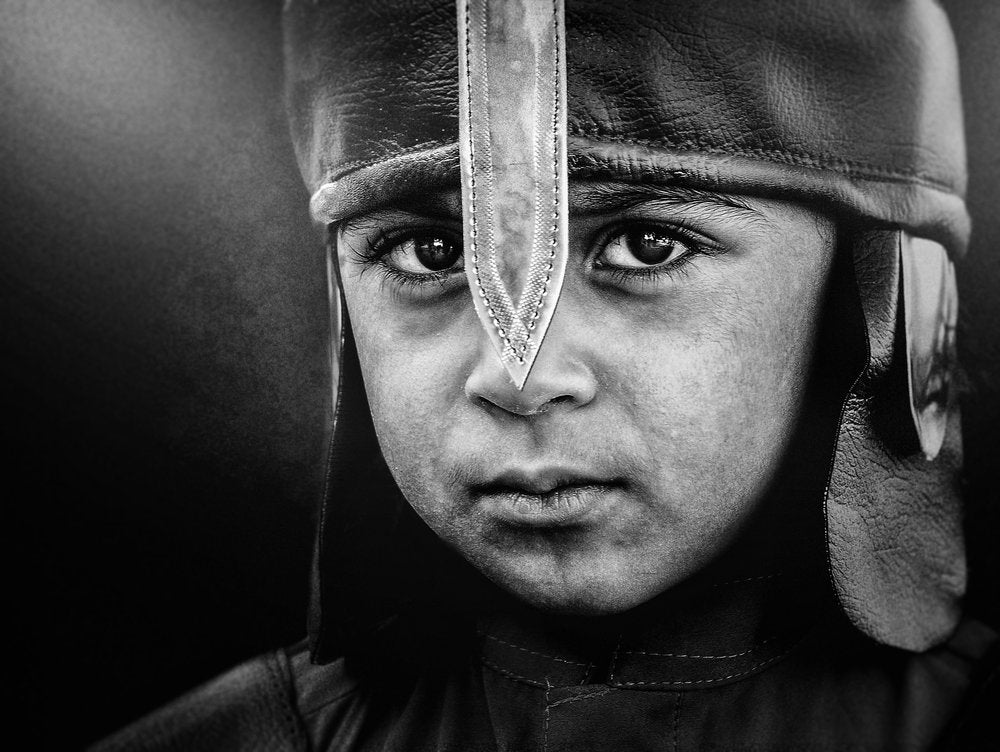Intense Young Warrior