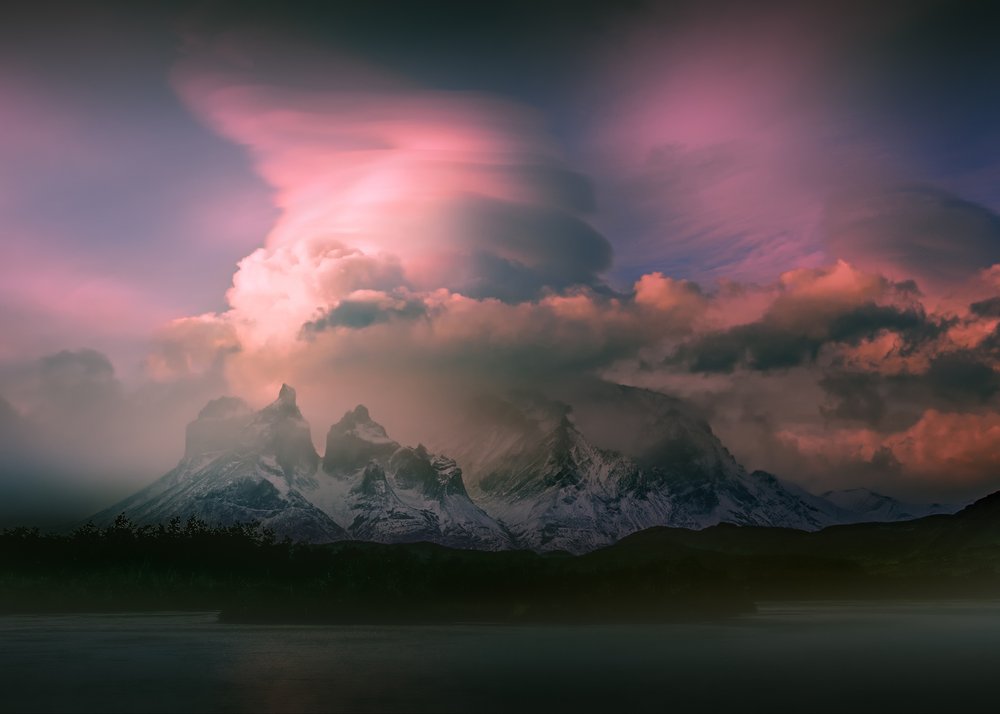 Misty Pink Peaks