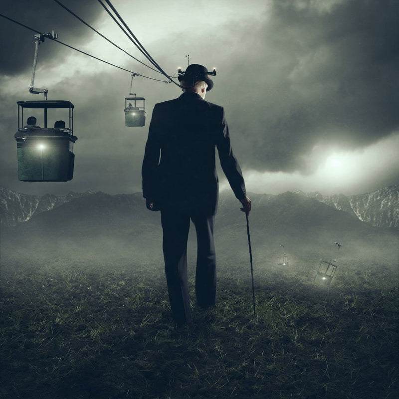 Surreal Man Gondola Journey