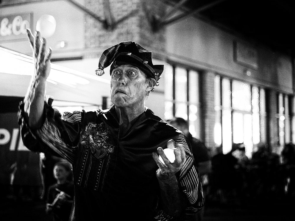 Jester Juggling At Night