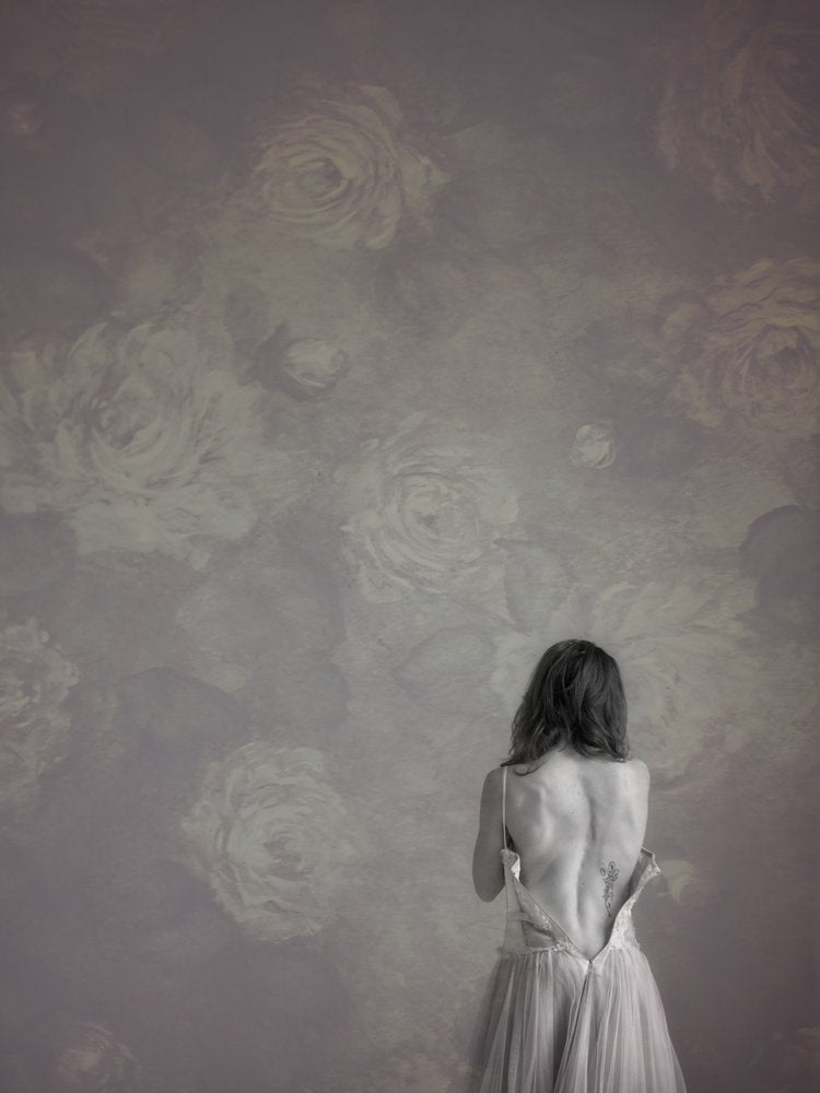 Woman's Back and Roses