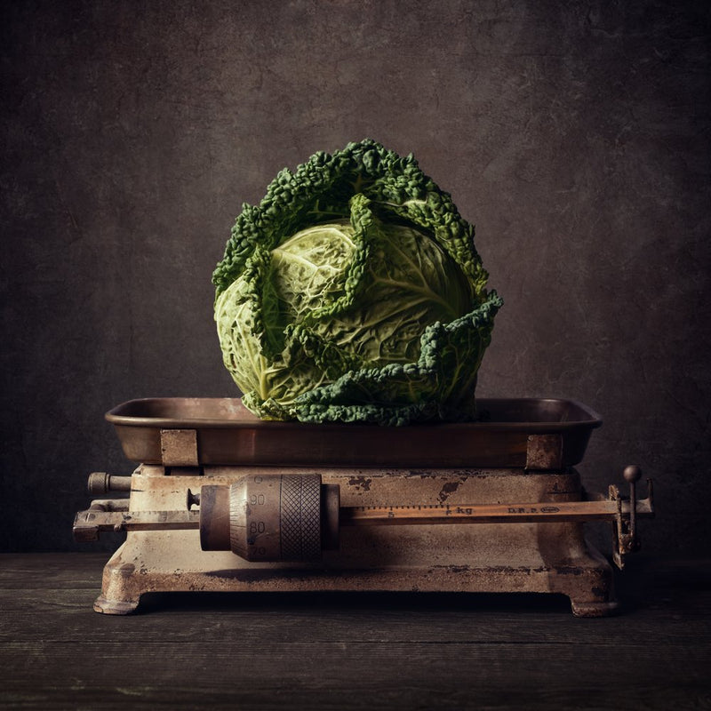 Rustic Cabbage Still Life