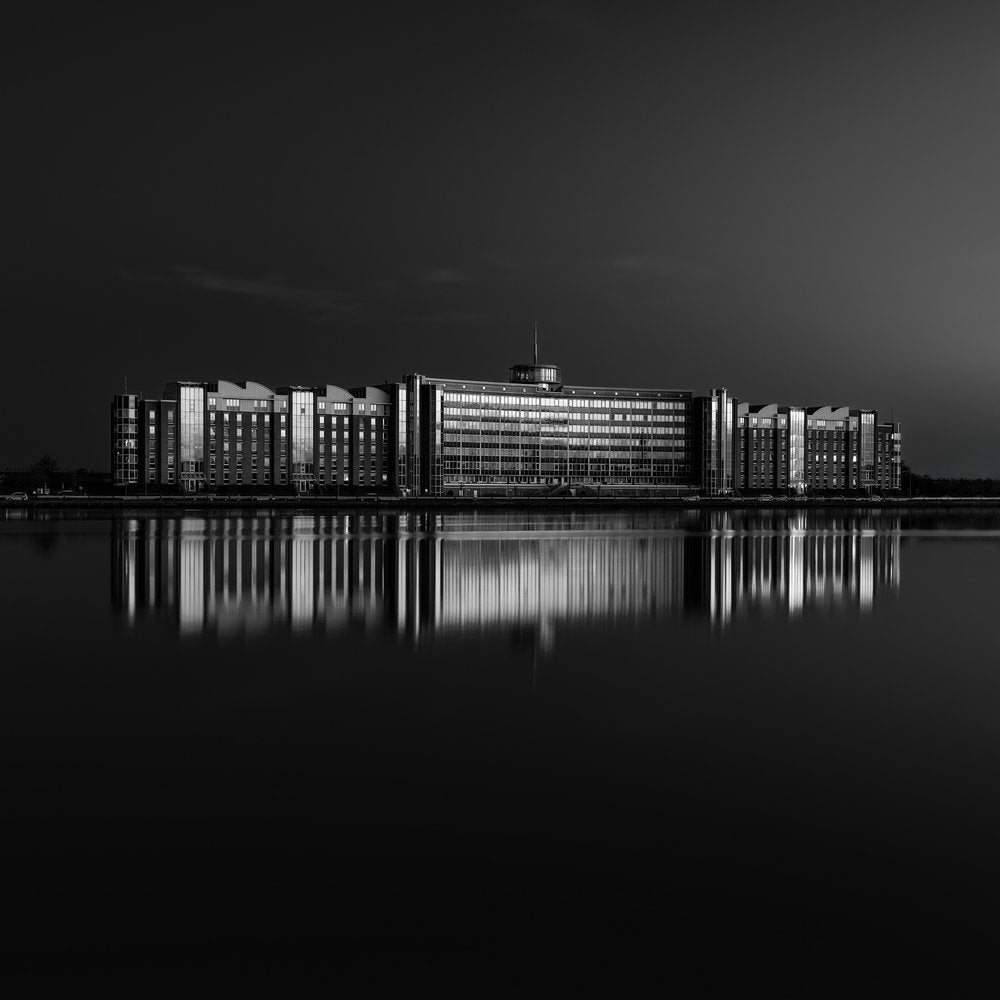 Modern Waterfront Reflections