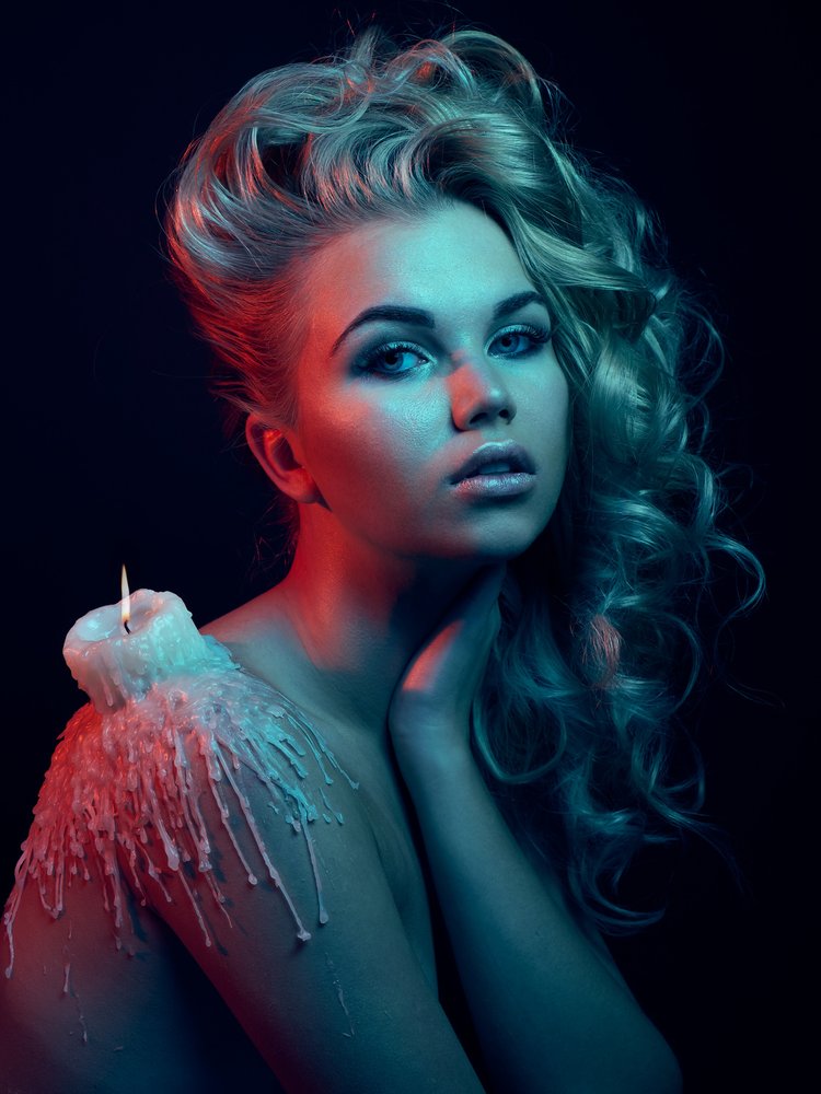 Dramatic Candle Portrait