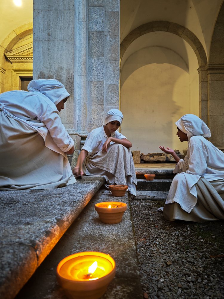 Quiet Candlelit Cloister