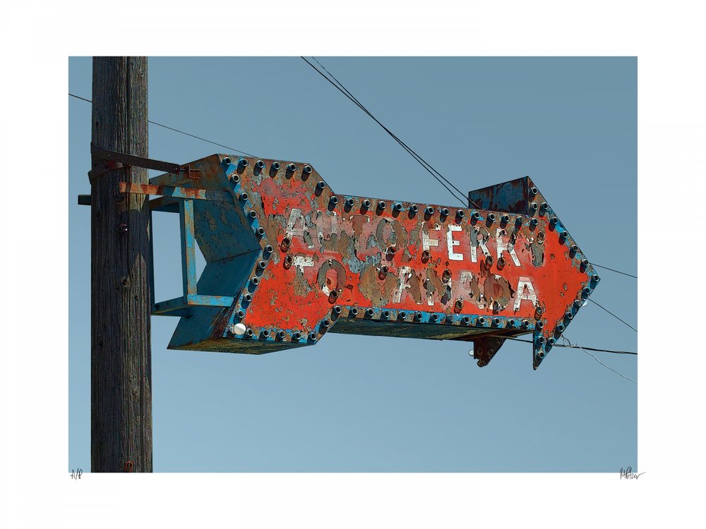 Vintage Ferry Sign