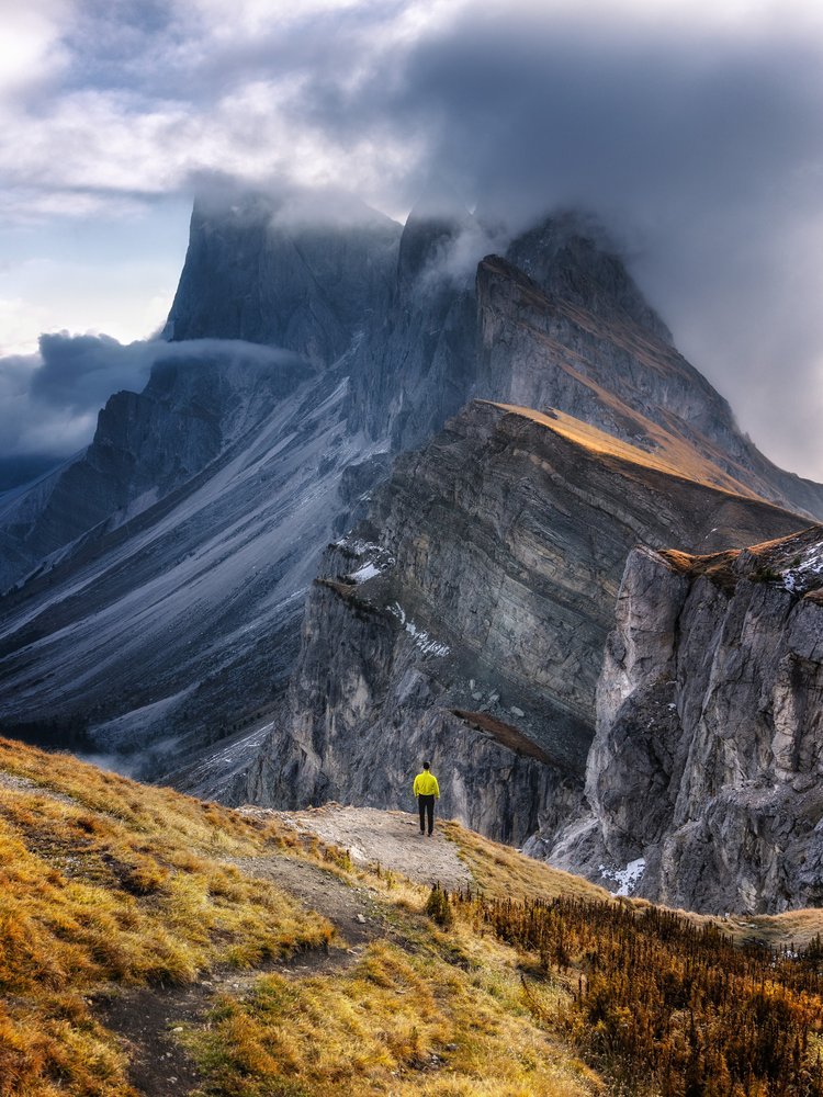 Autumn Peaks Lone Hiker