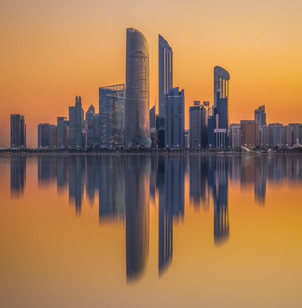 Golden Hour City Reflections