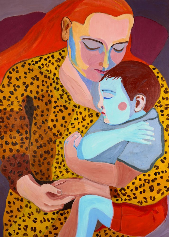 Tender Mother Child Embrace