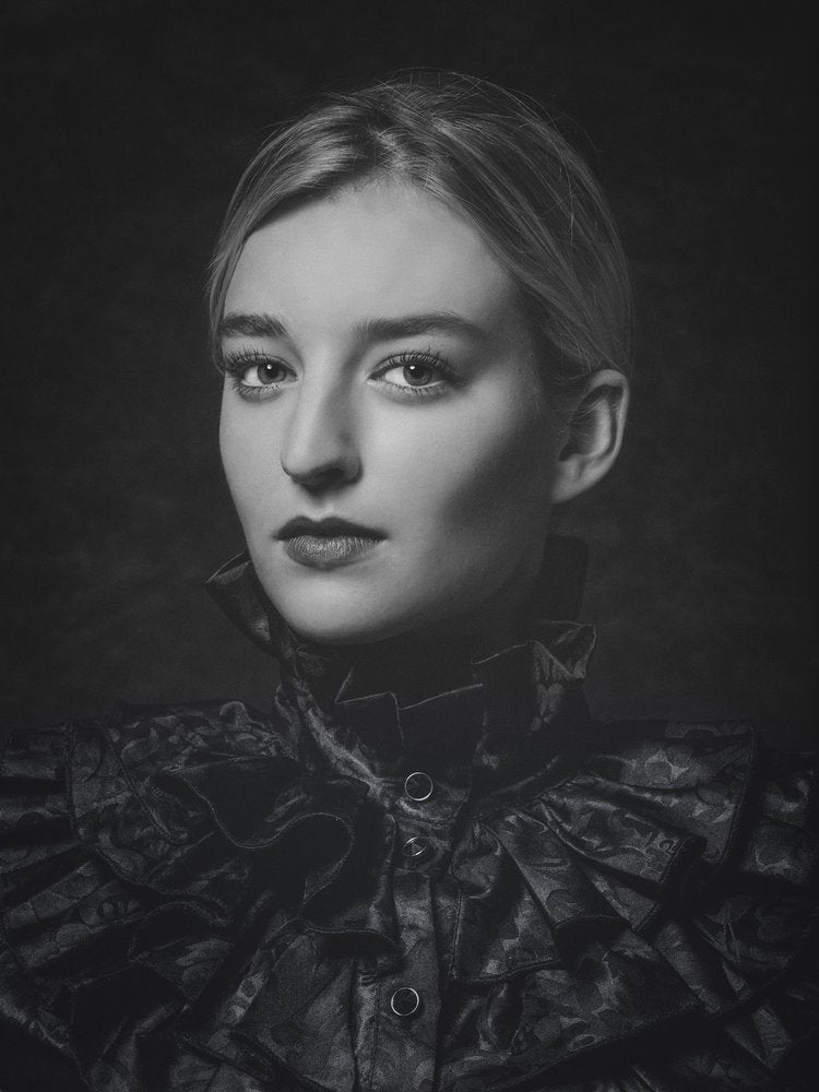 Elegant Ruffled Portrait