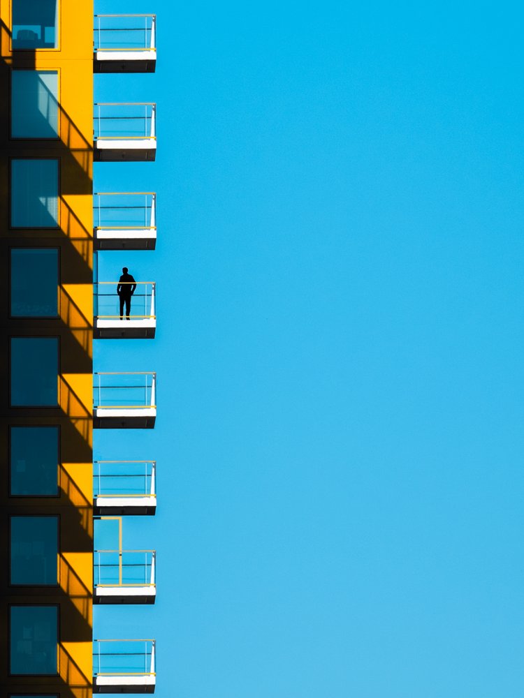 Urban Balcony Silhouette