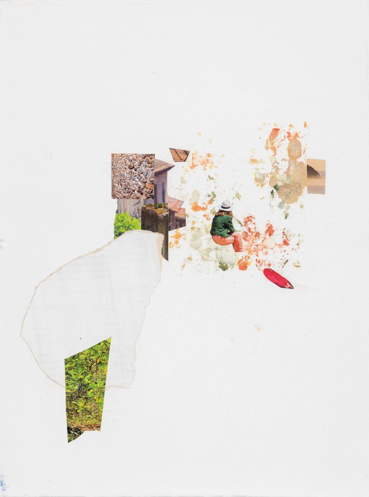 Abstract Collage Figure