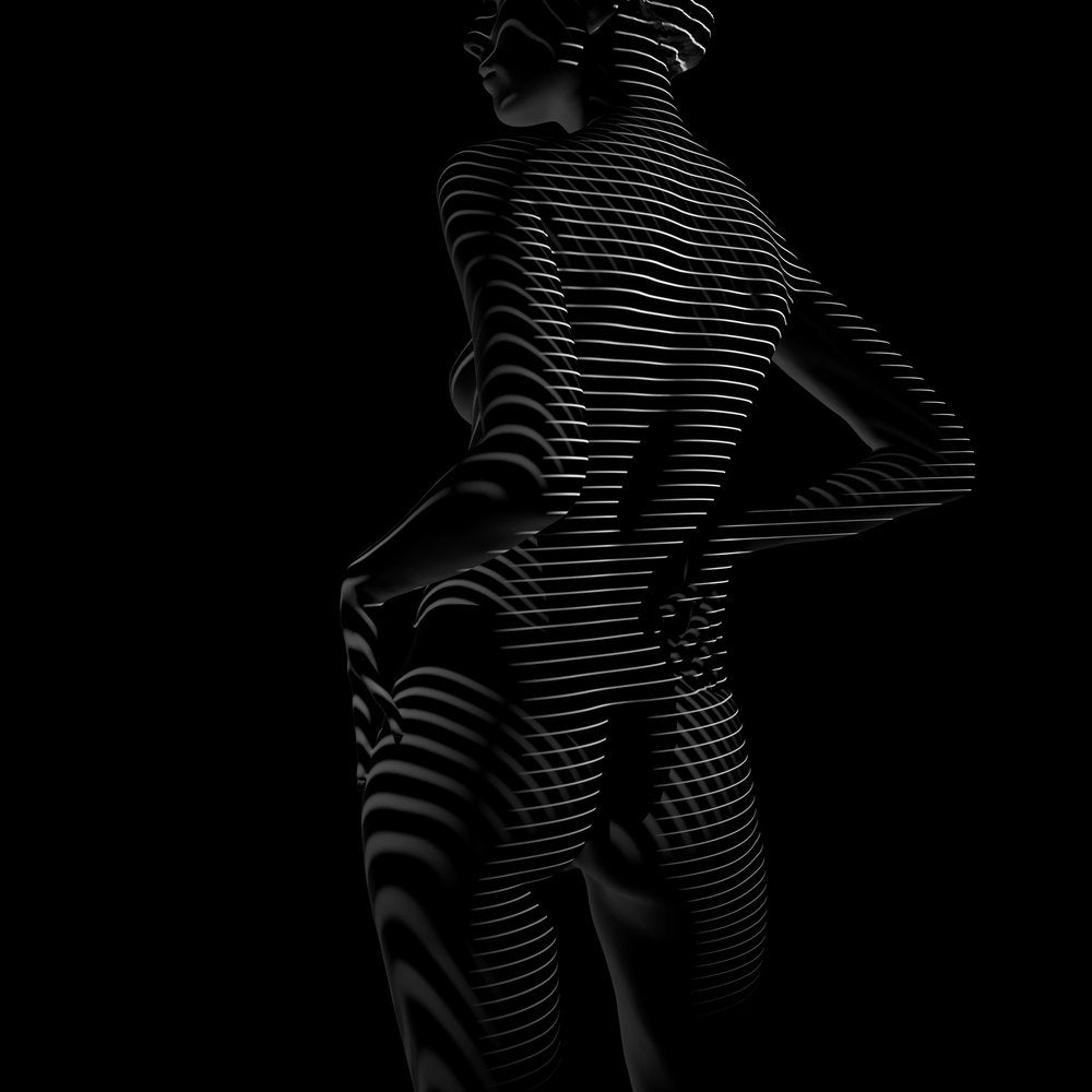 Striped Figure Study
