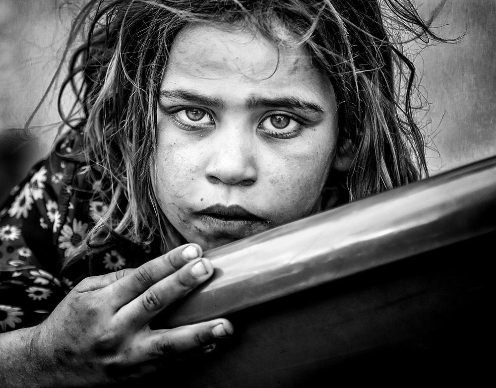 Intense Gaze Child Portrait