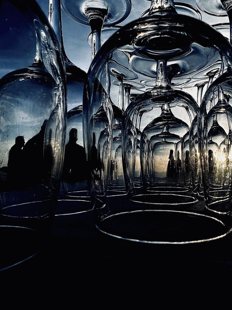 Reflections In Blue Glass