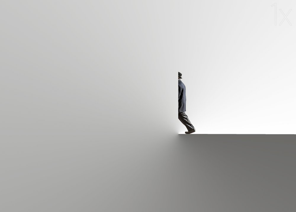Man Stepping Out