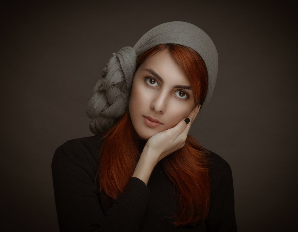 Pensive Redhead Portrait