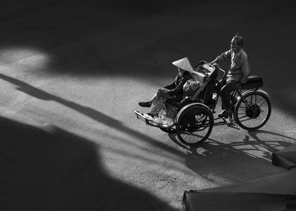 Cyclo Ride Shadows