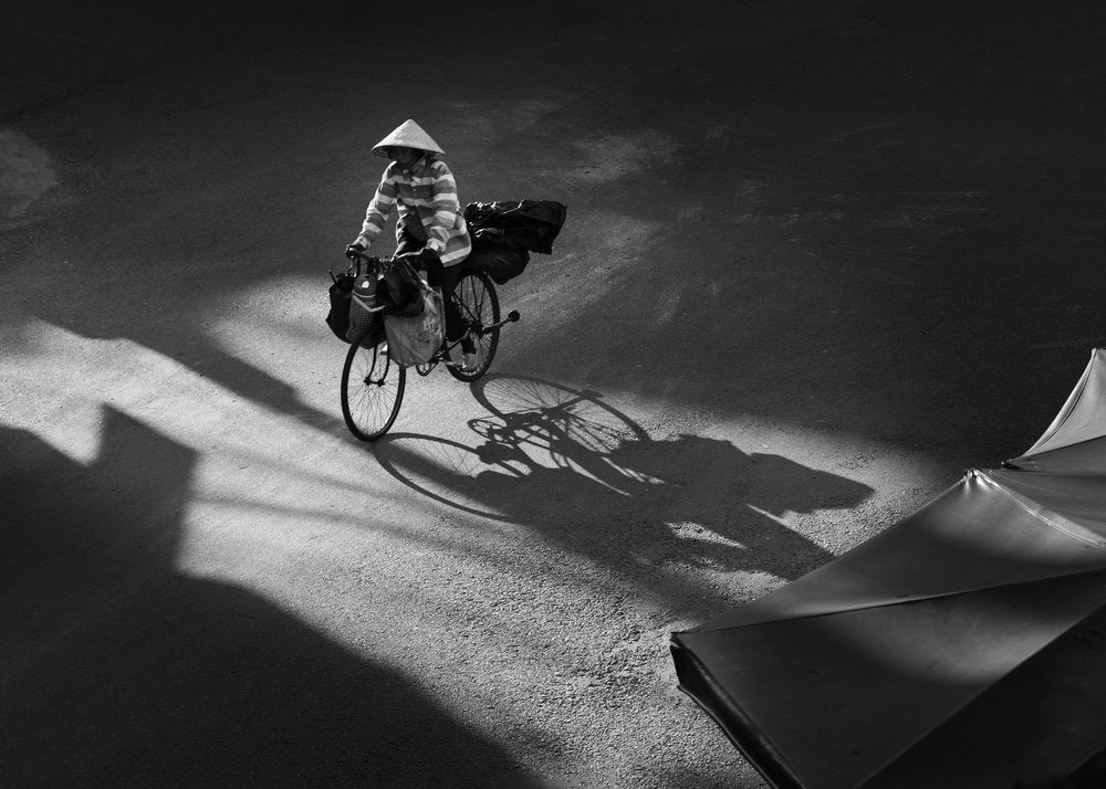 Conical Hat Cyclist