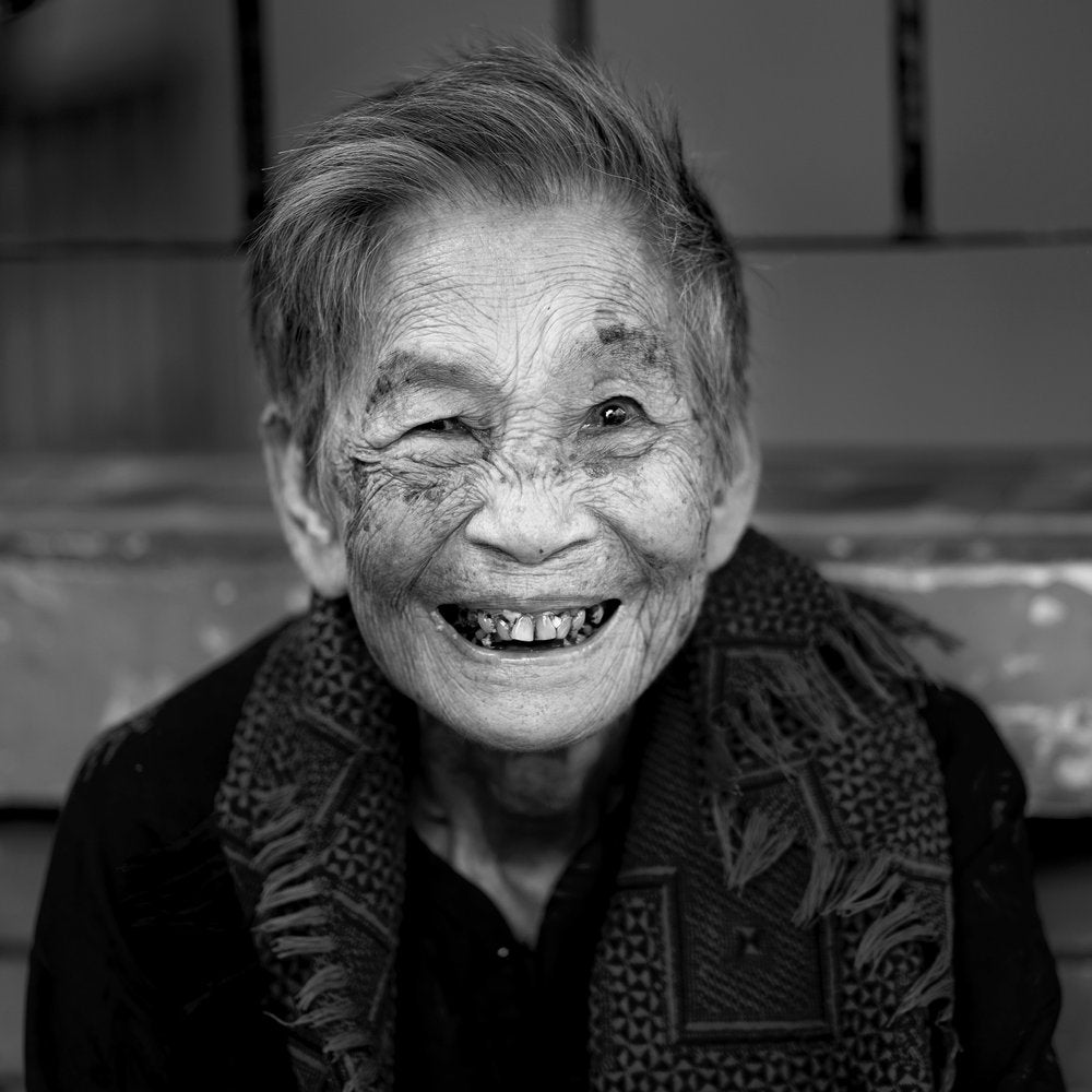 Joyful Elderly Smile