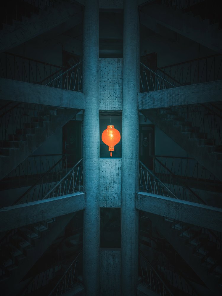 Brutalist Lantern Glow