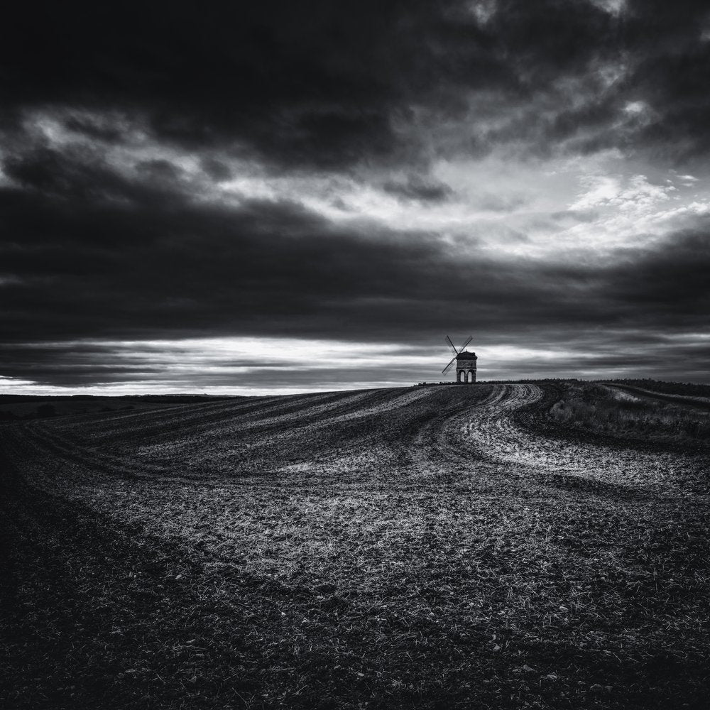 Lonely Windmill Horizon