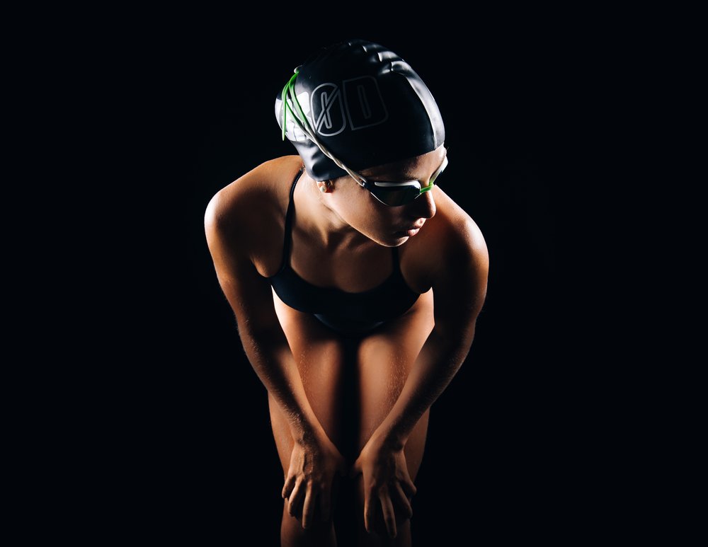 Swimmer Ready To Dive