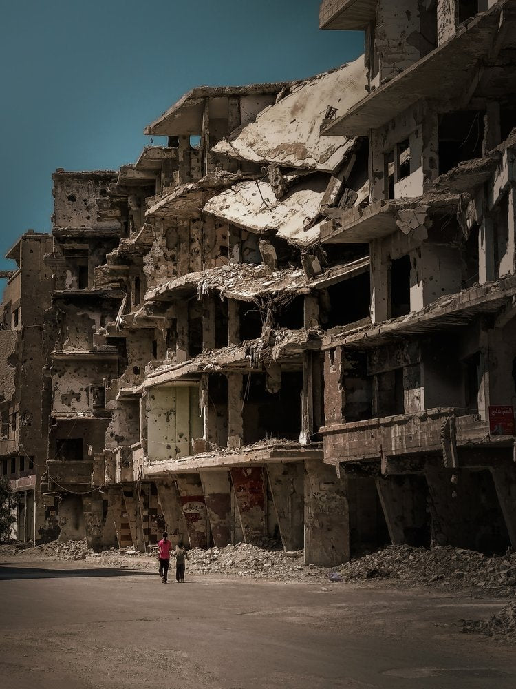 Children in War Ruins