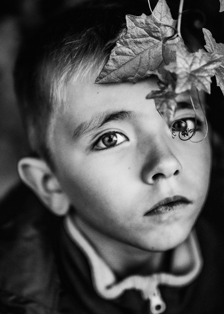 Boy's Autumn Gaze