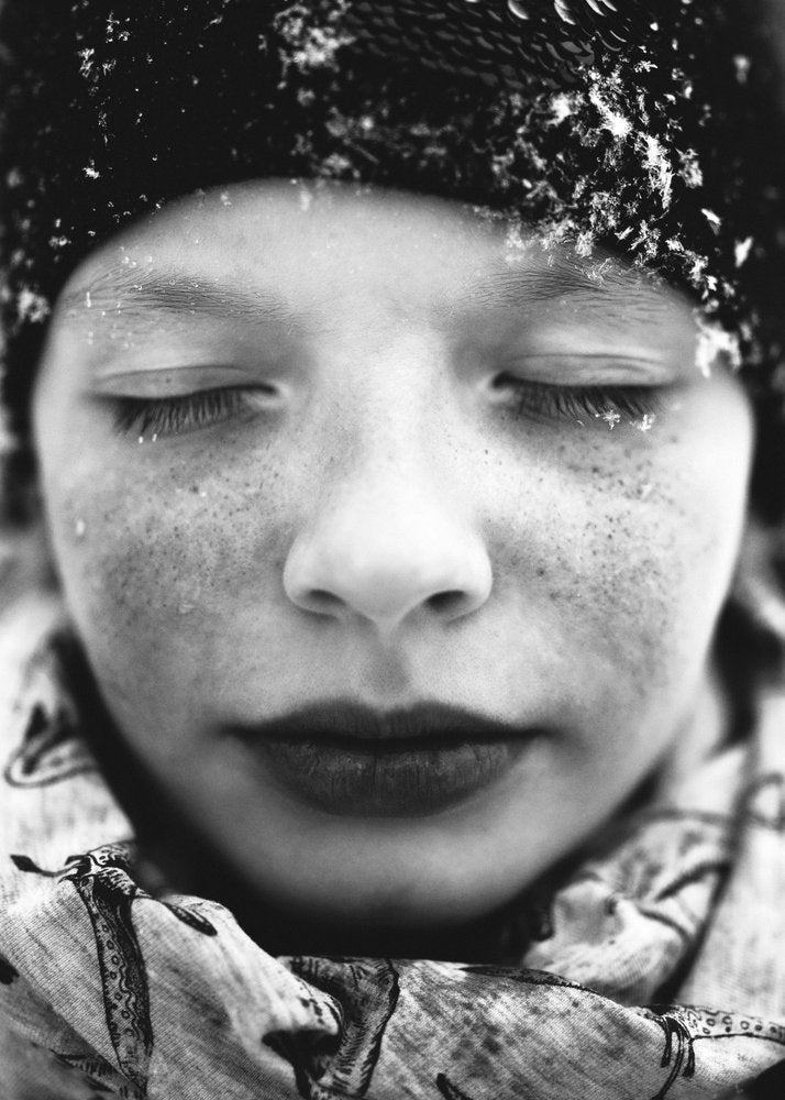 Serene Winter Face
