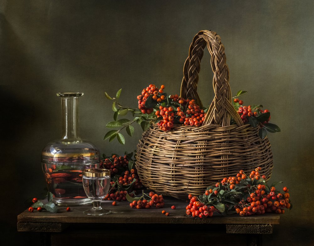 Harvest Berries And Decanter