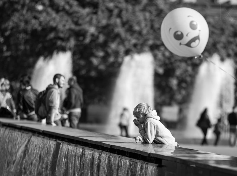 Boy and Happy Balloon