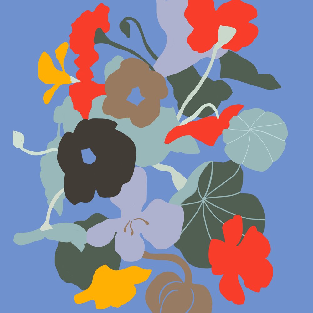 Vibrant Abstract Flowers