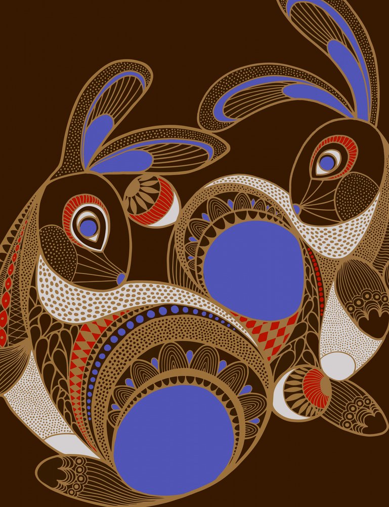 Ornate Folk Rabbits
