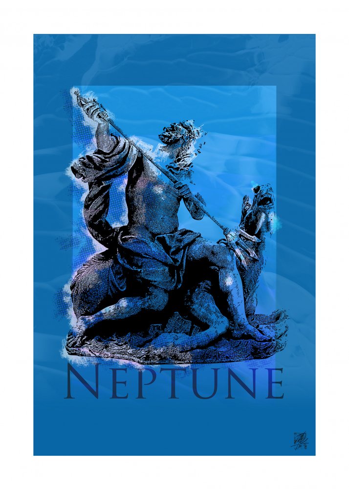 Neptune Sea God Sculpture