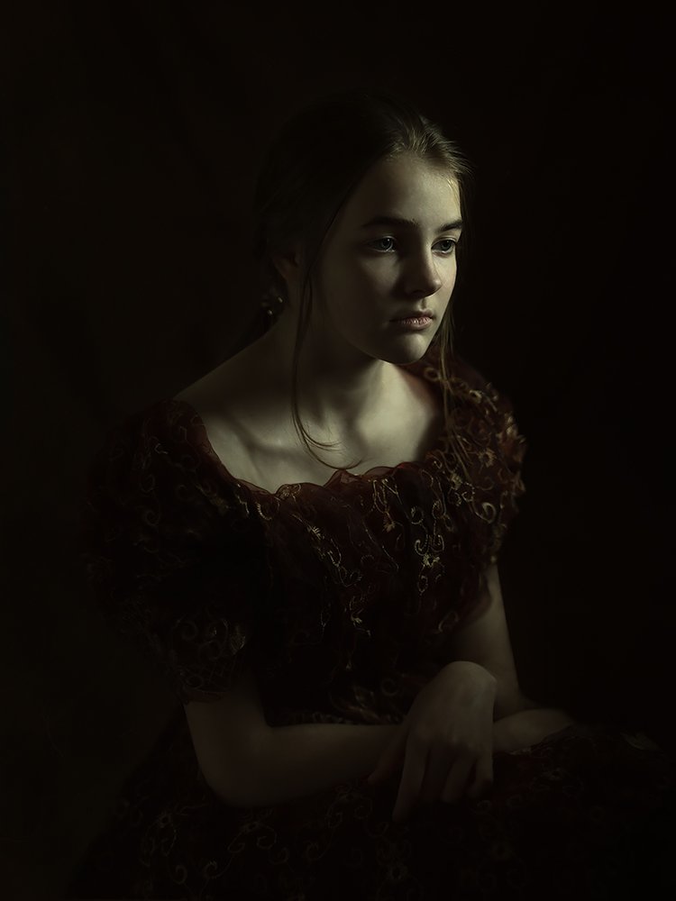 Pensive Young Girl