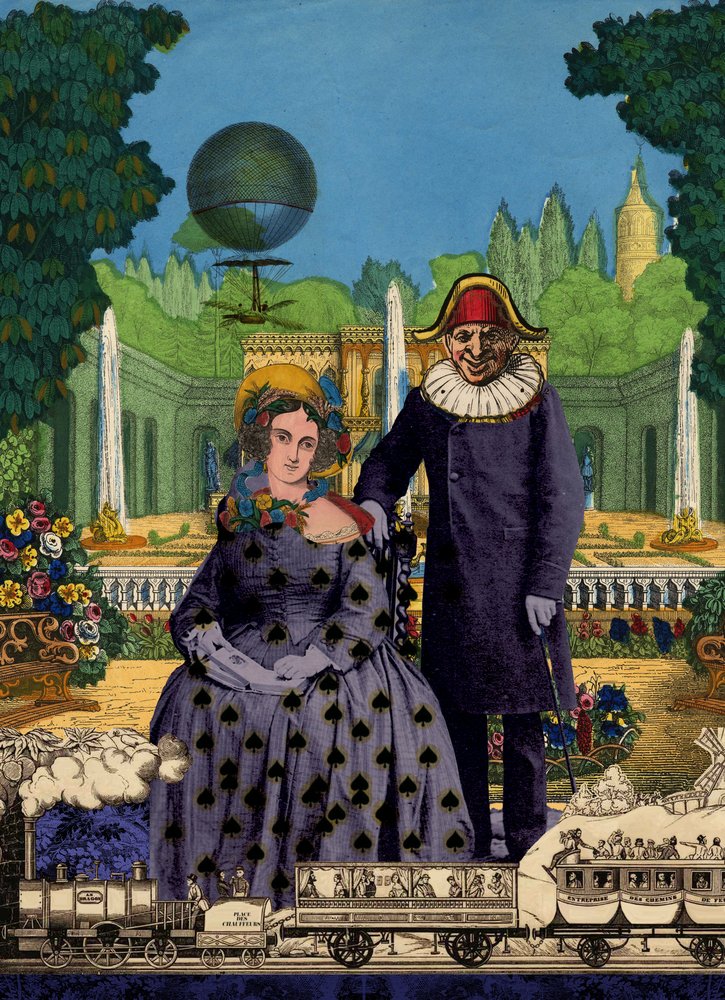 Whimsical Garden Couple