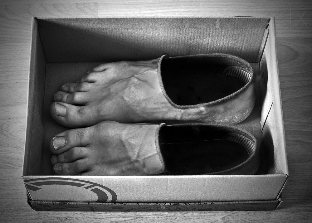 Unboxed Human Feet