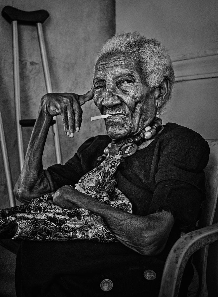 Smoking Old Woman